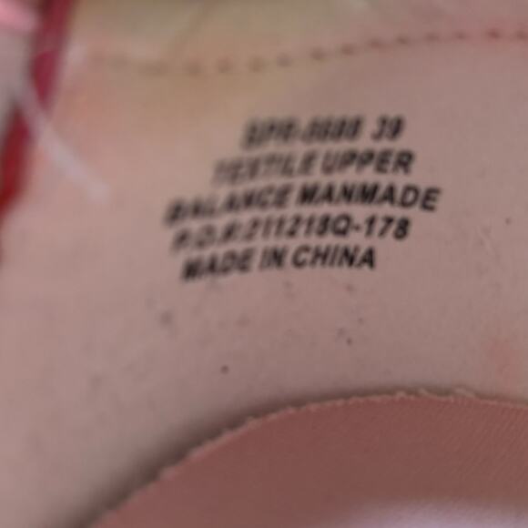 Algeria Spright Chillax Pink Shoe Size 39/8.5 Hook & Loop Closure Floral Pattern - Picture 9 of 9